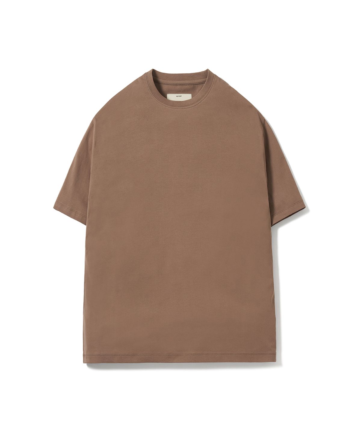 포터리(POTTERY) Short Sleeve Basic T-Shirt (Brown)
