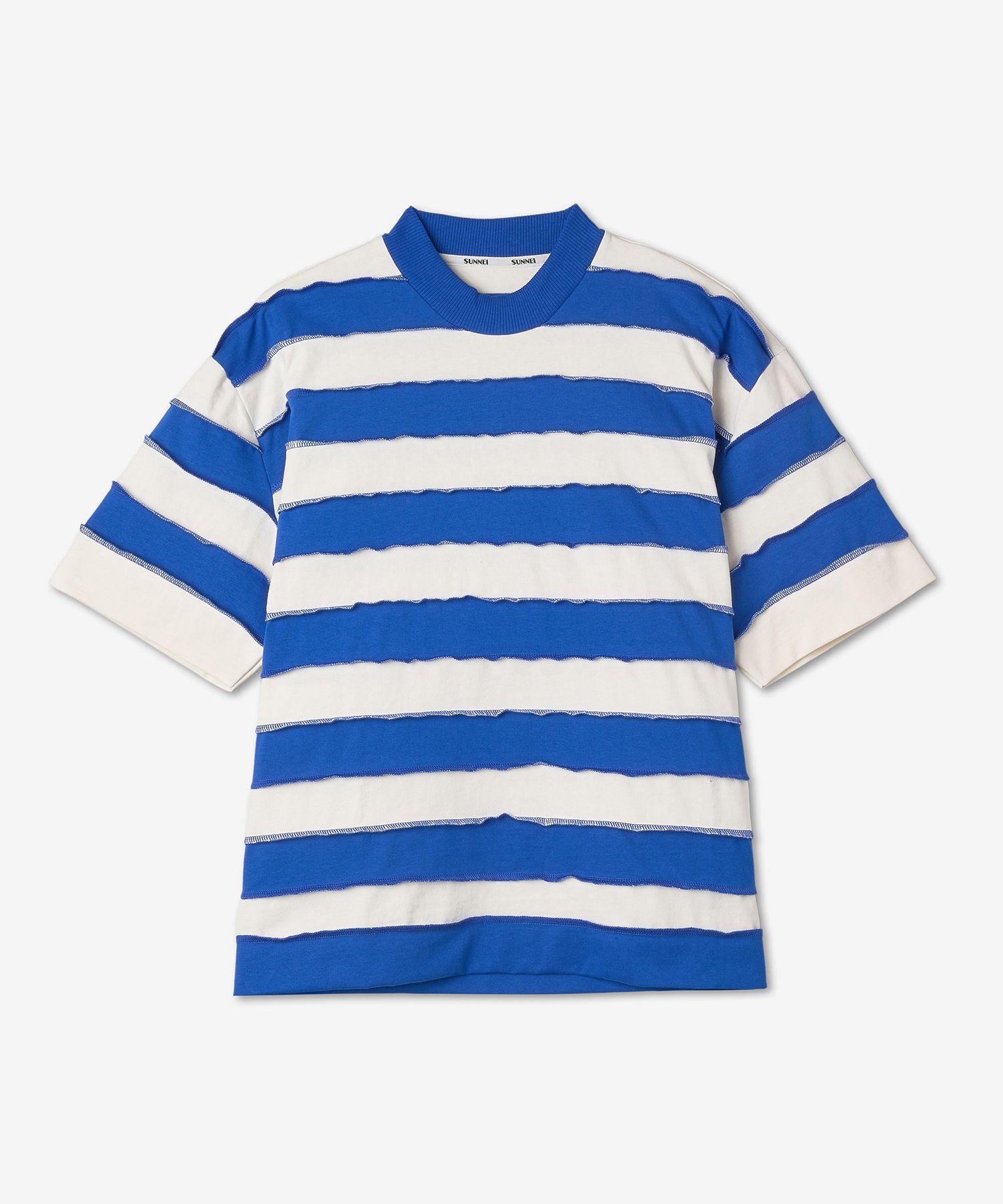 【SUNNEI】Classic Small Logo Stripe Short Sleeve T-Shirt MUSINSA | SUNNEI Classic Striped Short Sleeve T-Shirt