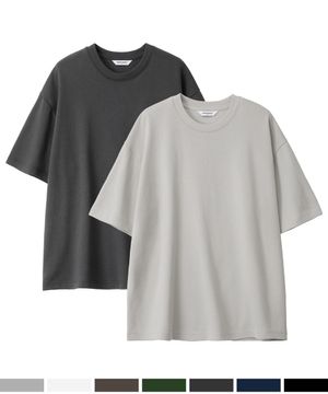 릴렉스드 더블코튼 반팔티 ( 7Color )