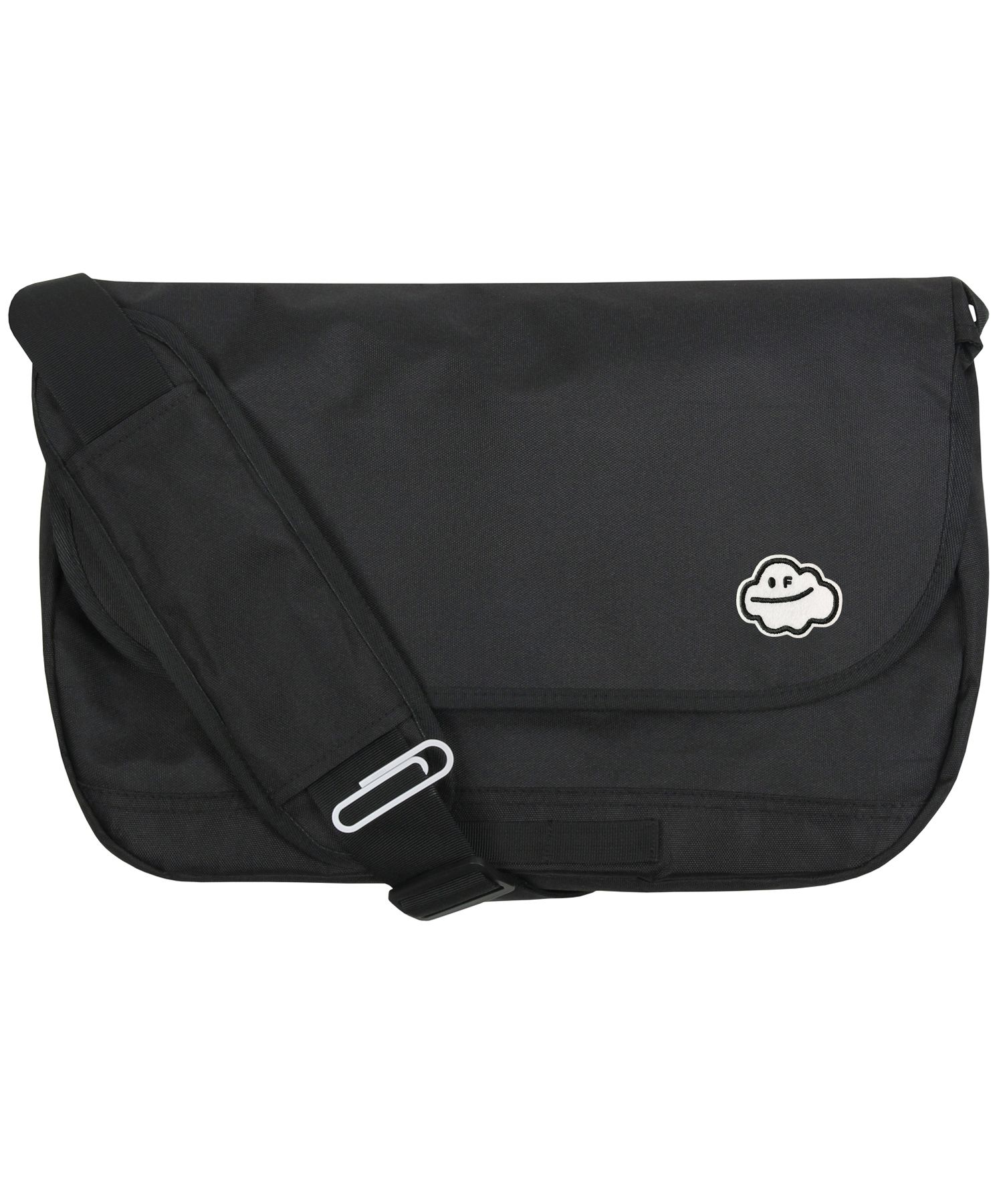 【GRAVER】23SS★ Smile Embroidery Cross Messenger Bag MUSINSA | GRAVER [UNISEX] Cloud Smile Embroidery Cross