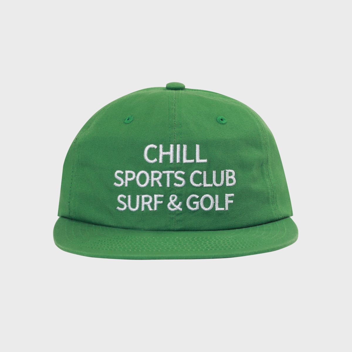 칠스포츠클럽(CHILL SPORTS CLUB) 칠스포츠클럽 스크립트 로고 캡 그린