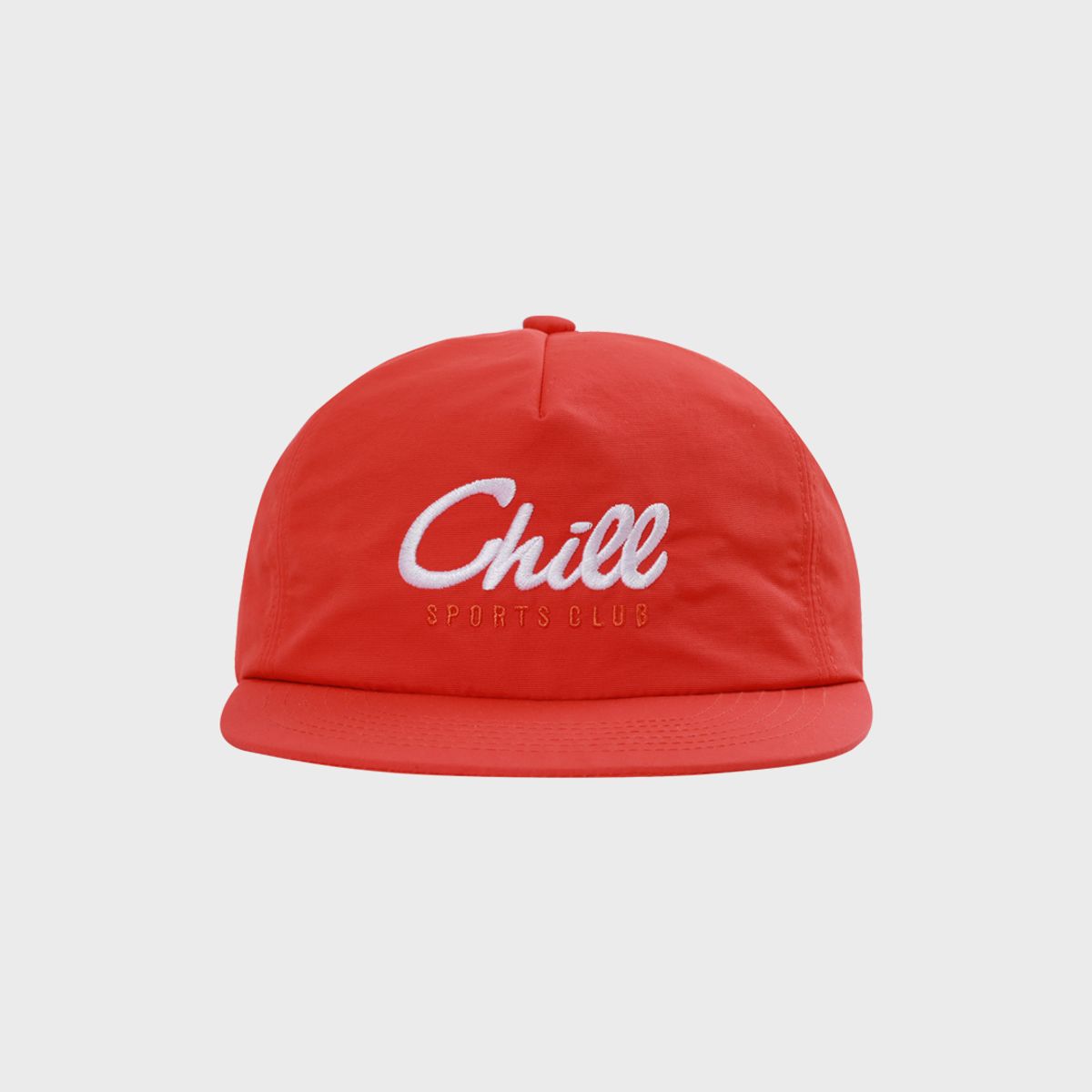 칠스포츠클럽(CHILL SPORTS CLUB) 칠 오리지널 로고 테크 캡 레드(플랩)