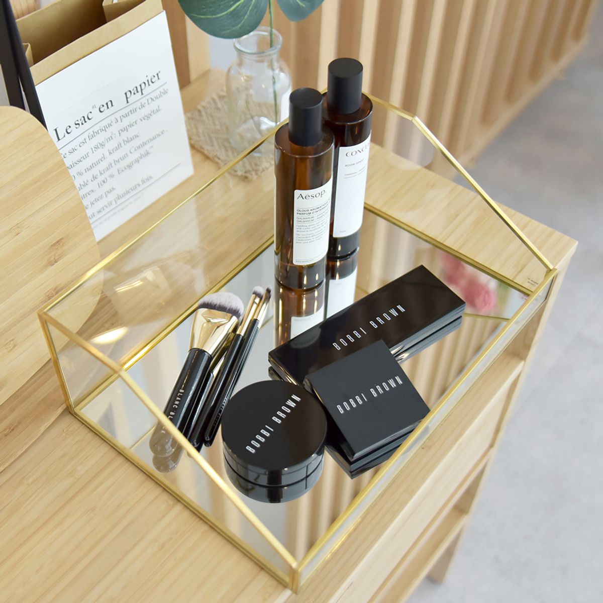 블랑블랙(BLANCBLACK) 골드 프레임 오거나이저 GT2-1