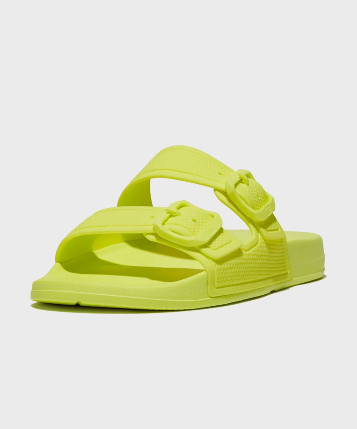 핏플랍(FITFLOP) 아이쿠션 버클 슬라이드 Electric Yellow