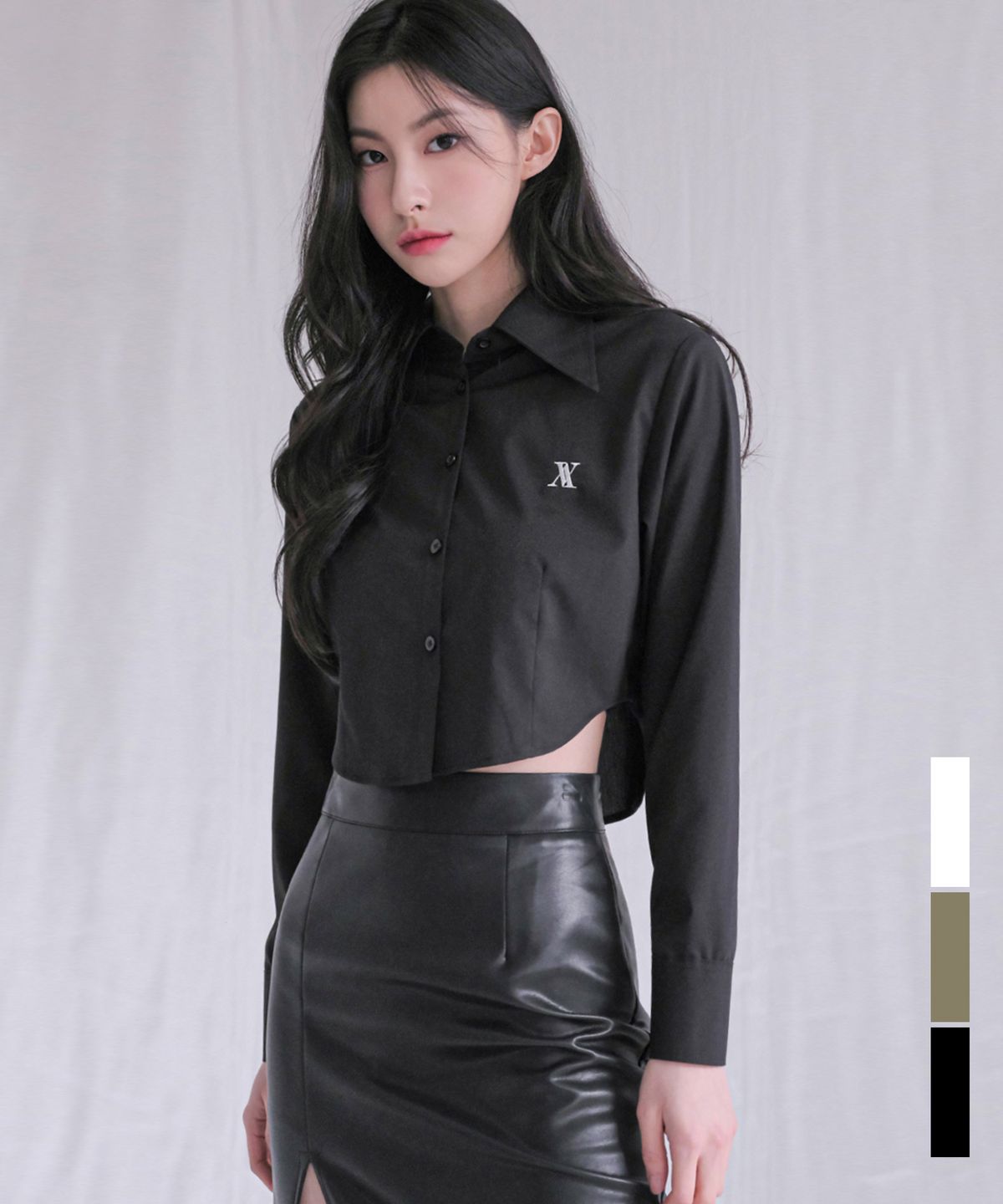 어반드레스(AVANDRESS) AV rounding shirt - 3COL