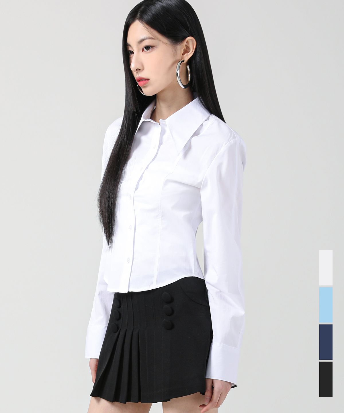 어반드레스(AVANDRESS) Ava line shirt - 4COL