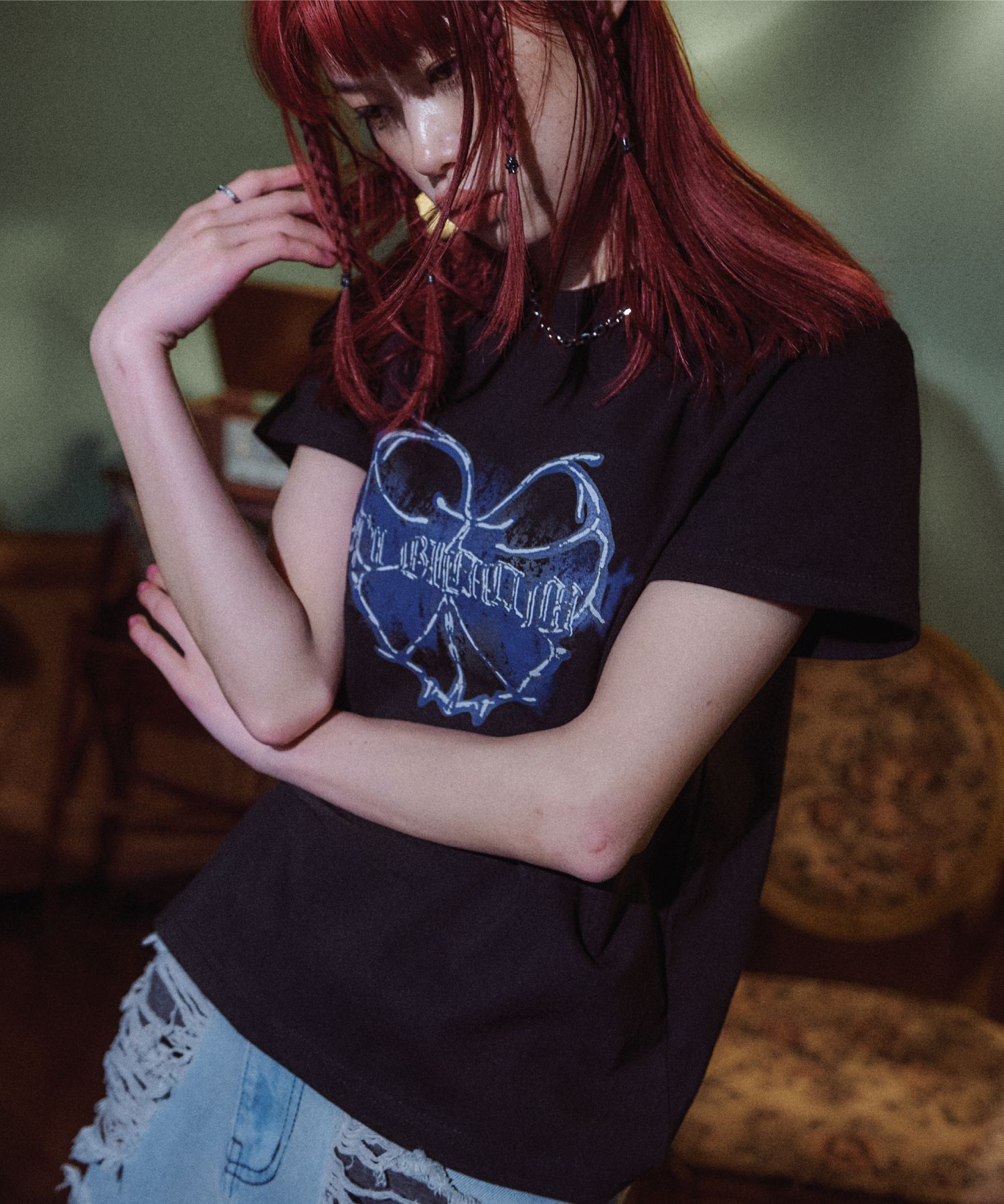 【IFYOUWANT】Bloom Heart TEE MUSINSA | IFYOUWANT Bloom Heart TEE black