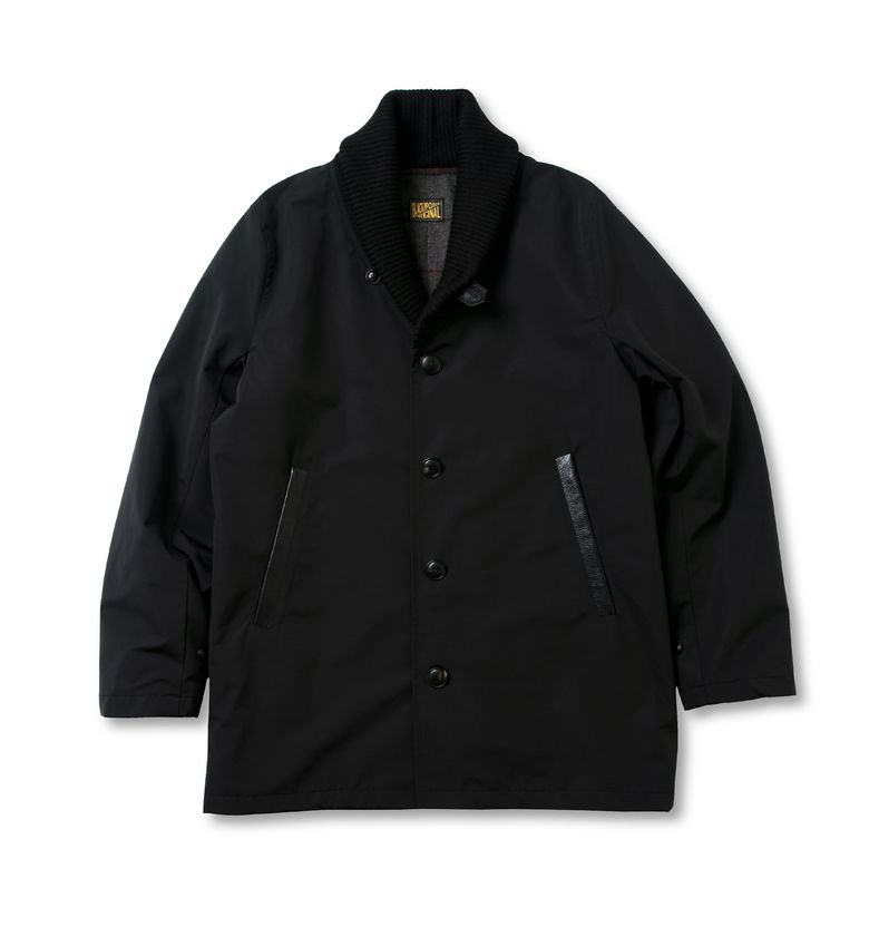 BLACK PP Knit Shawl Collar Jacket