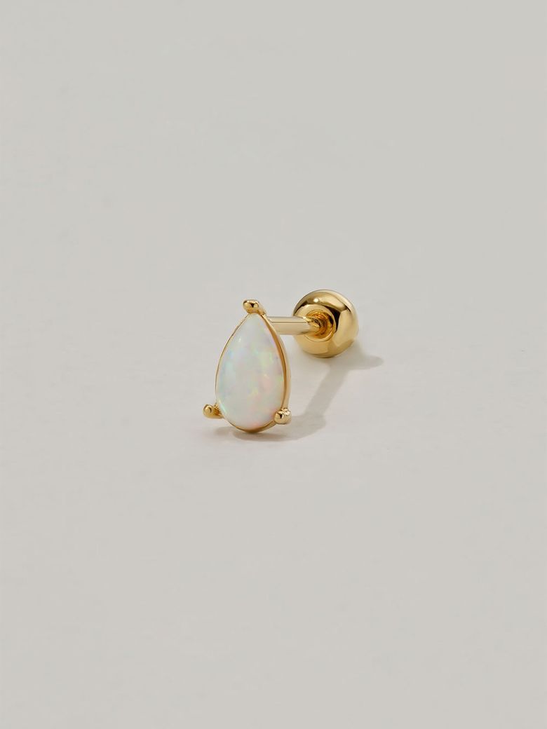 Teardrop Opal Piercing
