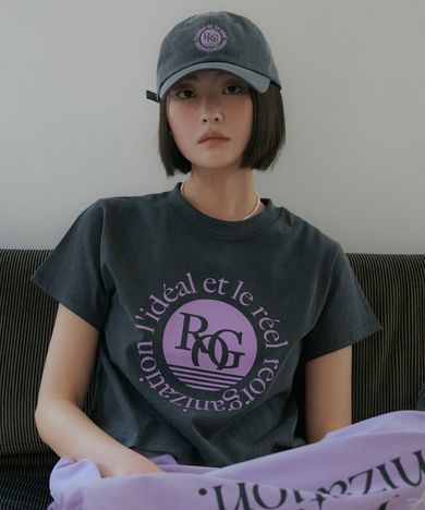 리올그(REORG) ROG SUNRISE T-SHIRTS DARK GRAY