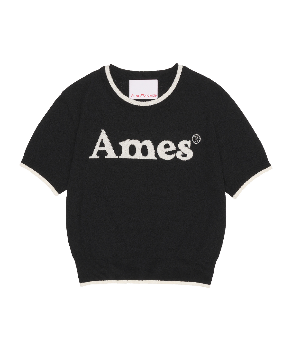 아메스 월드와이드(AMES-WORLDWIDE) BASIC LOGO KNIT BLACK