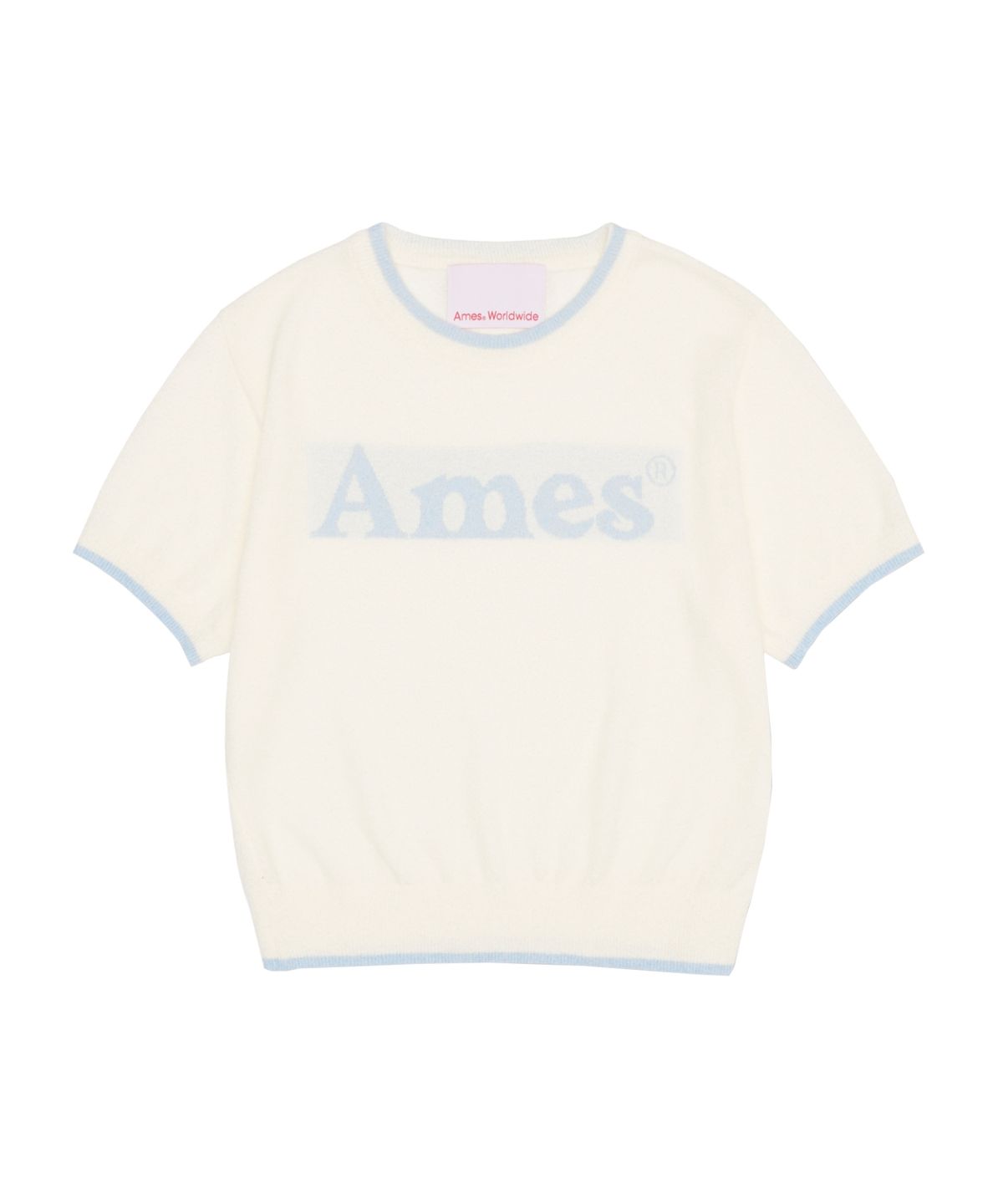 아메스 월드와이드(AMES-WORLDWIDE) BASIC LOGO KNIT IVORY