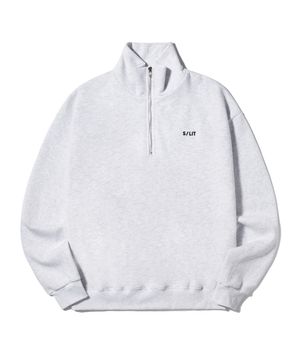 스테디 스웨트 반집업 화이트 멜란지