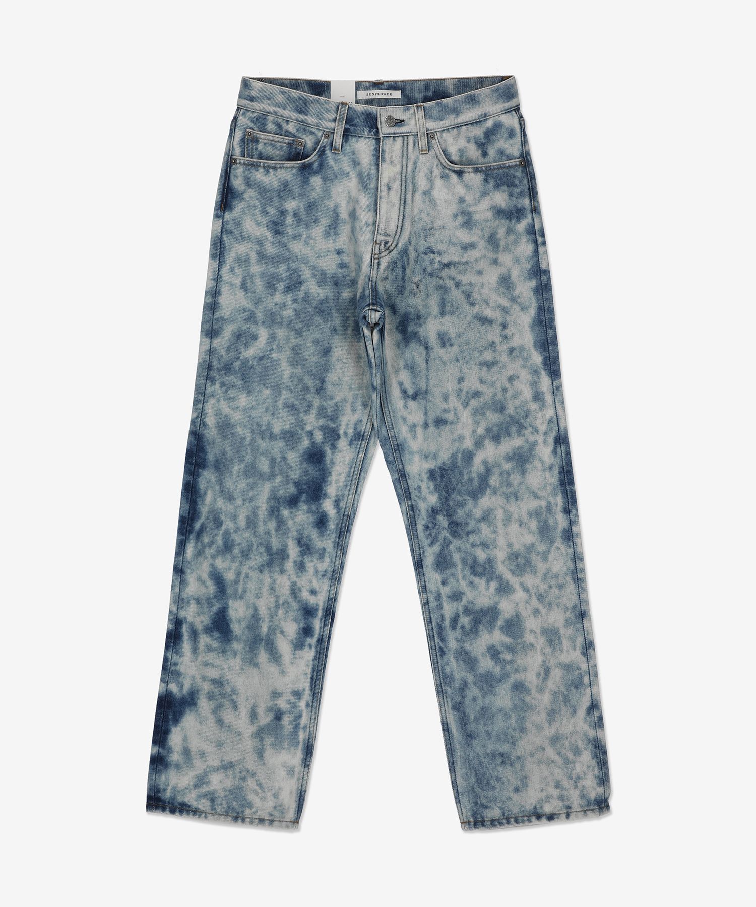 MUSINSA | SUNFLOWER Loose Wide Denim Pants - Indigo Pogue / 5072715