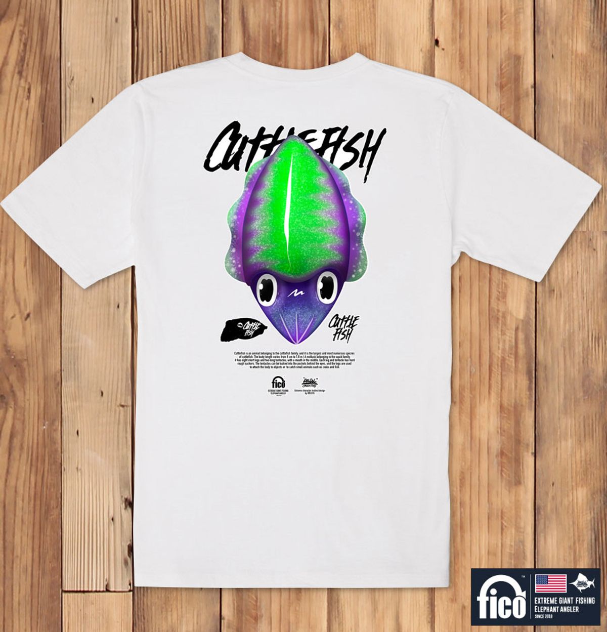돌돌(DOLDOL) FICO_tshirts-69 익스트림 낚시 브랜드 피코 시즌2 캐릭터 그래픽 디자인 티셔츠