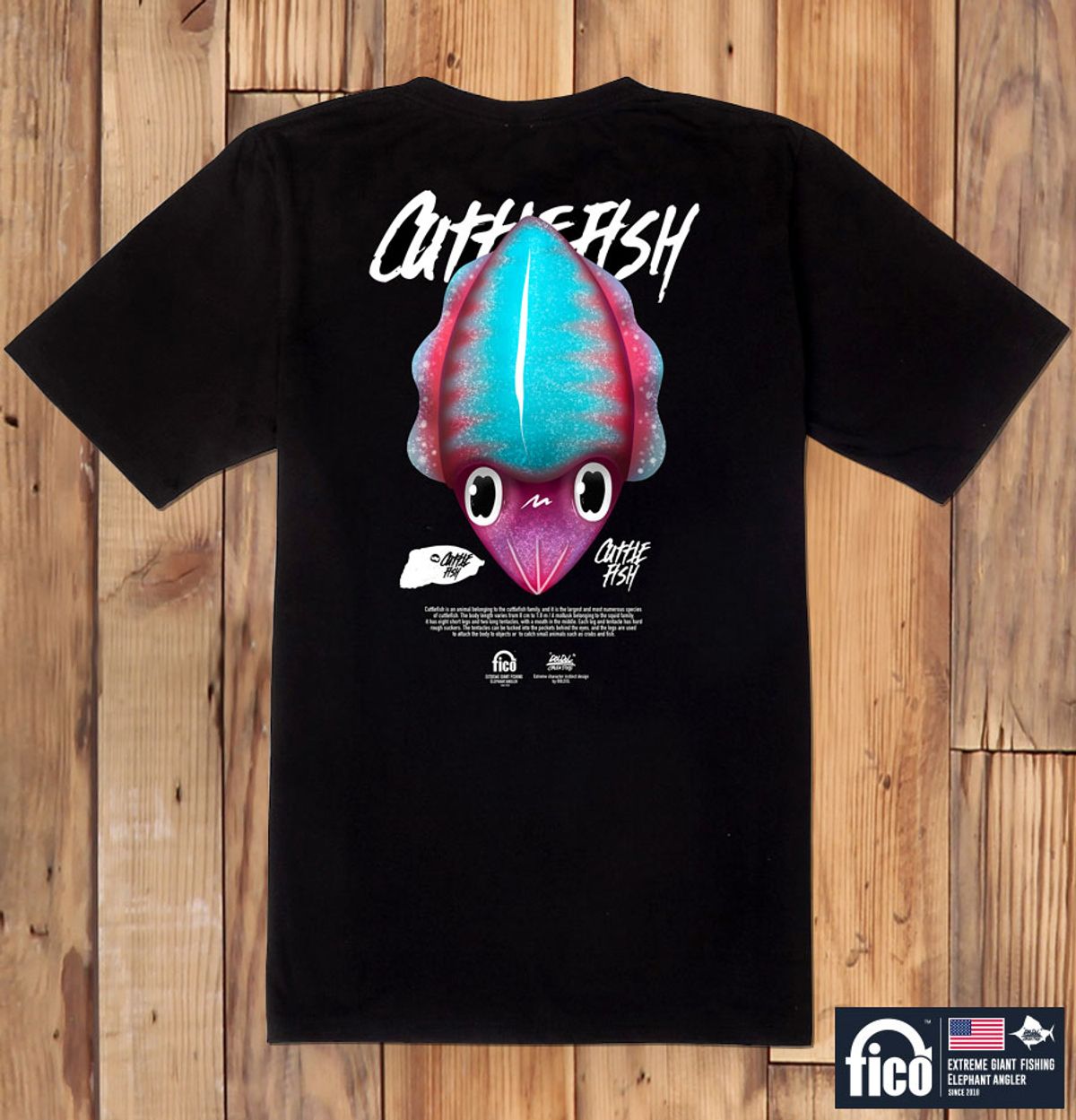 돌돌(DOLDOL) FICO_tshirts-70 익스트림 낚시 브랜드 피코 시즌2 캐릭터 그래픽 디자인 티셔츠
