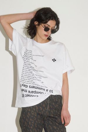 SONNET 18 T-SHIRT / white