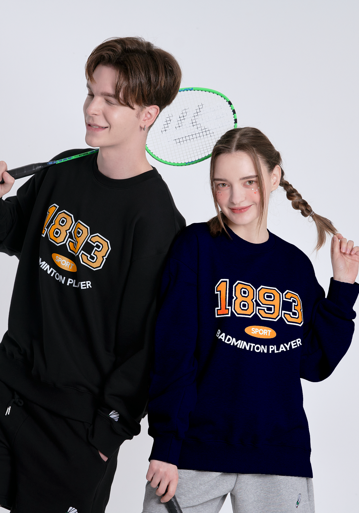 메스타리(MESTARI) 배드민턴 1983 SWEATSHIRT(맨투맨) CM1103 네이비