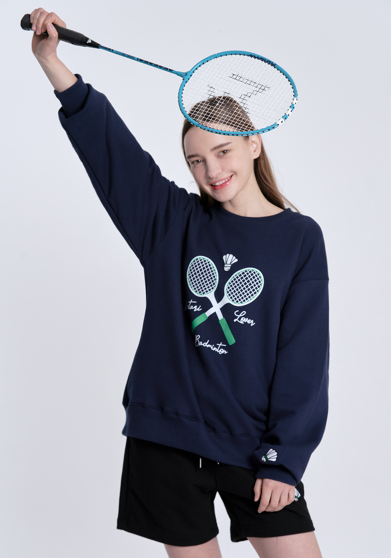 배드민턴 RACKET X SWEATSHIRT(맨투맨) CM1104 네이비