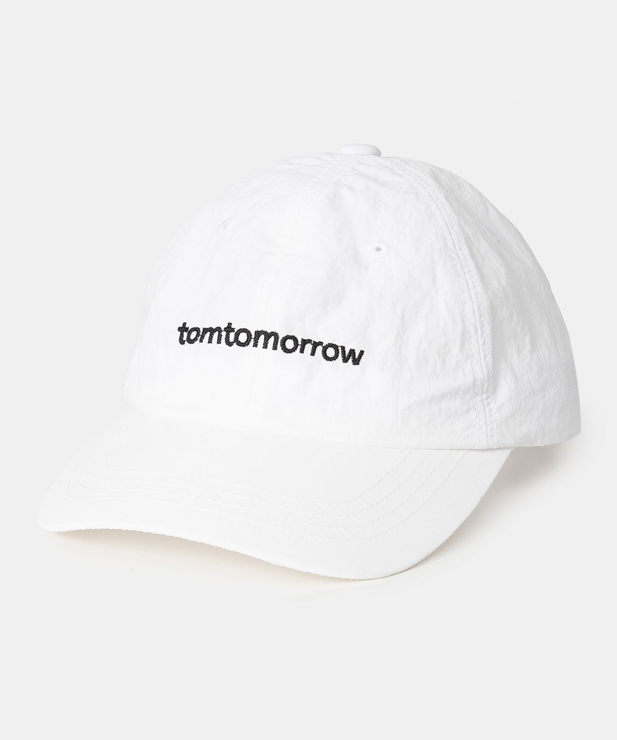 톰투머로우(TOMTOMORROW) nylon signature logo ball cap [white]