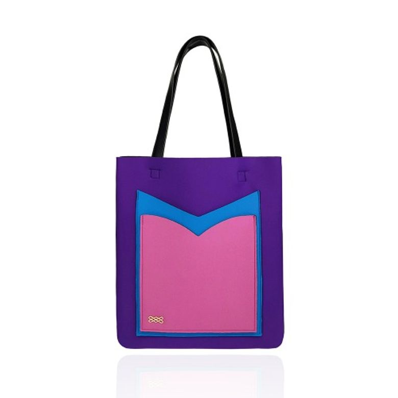 3pocket ecobag- purple