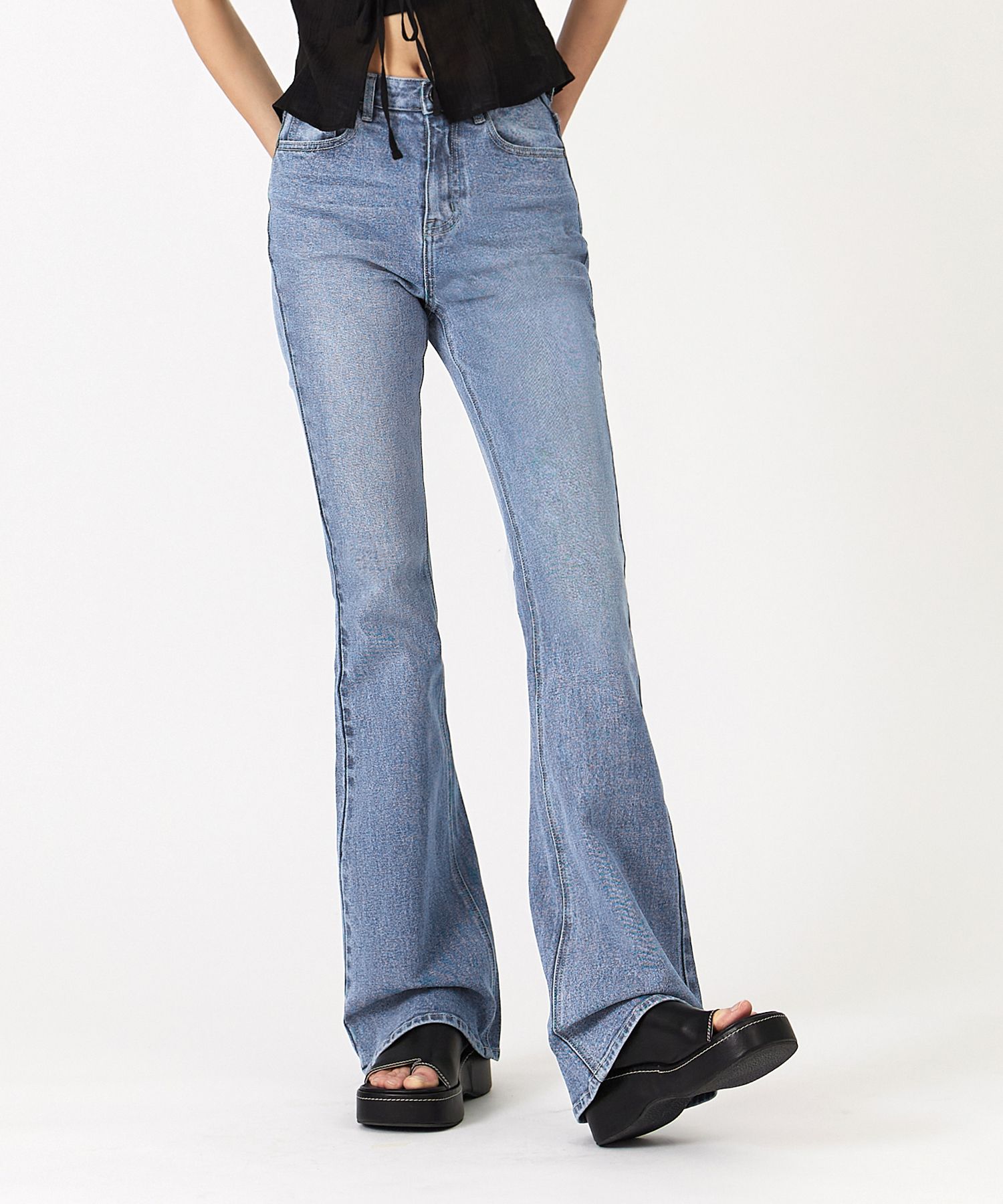 melt the lady⭐︎waist adjust pantsブルーデニム melt the lady⭐︎waist adjust pantsブルーデニム