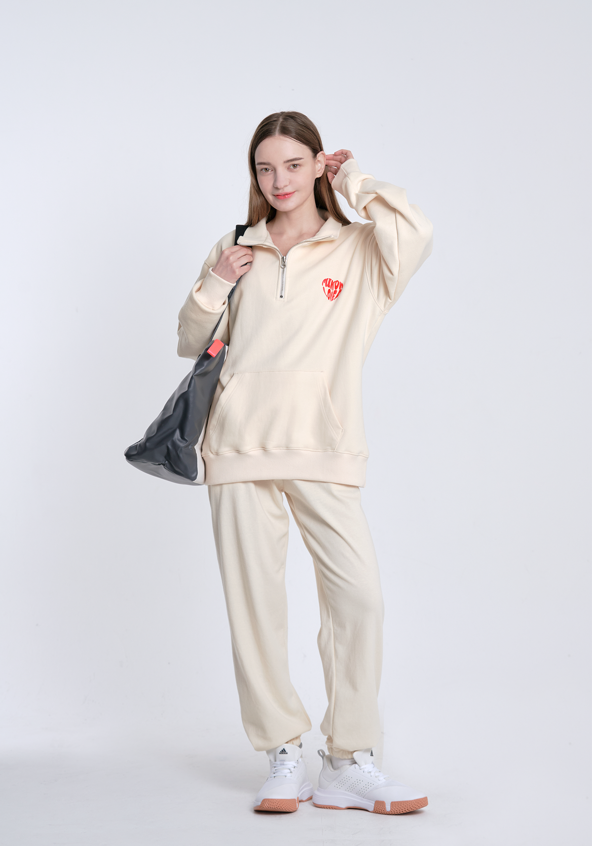 메스타리(MESTARI) 배드민턴 LOVER HALF ZIPUP(반집업) CZ1205 CREAM