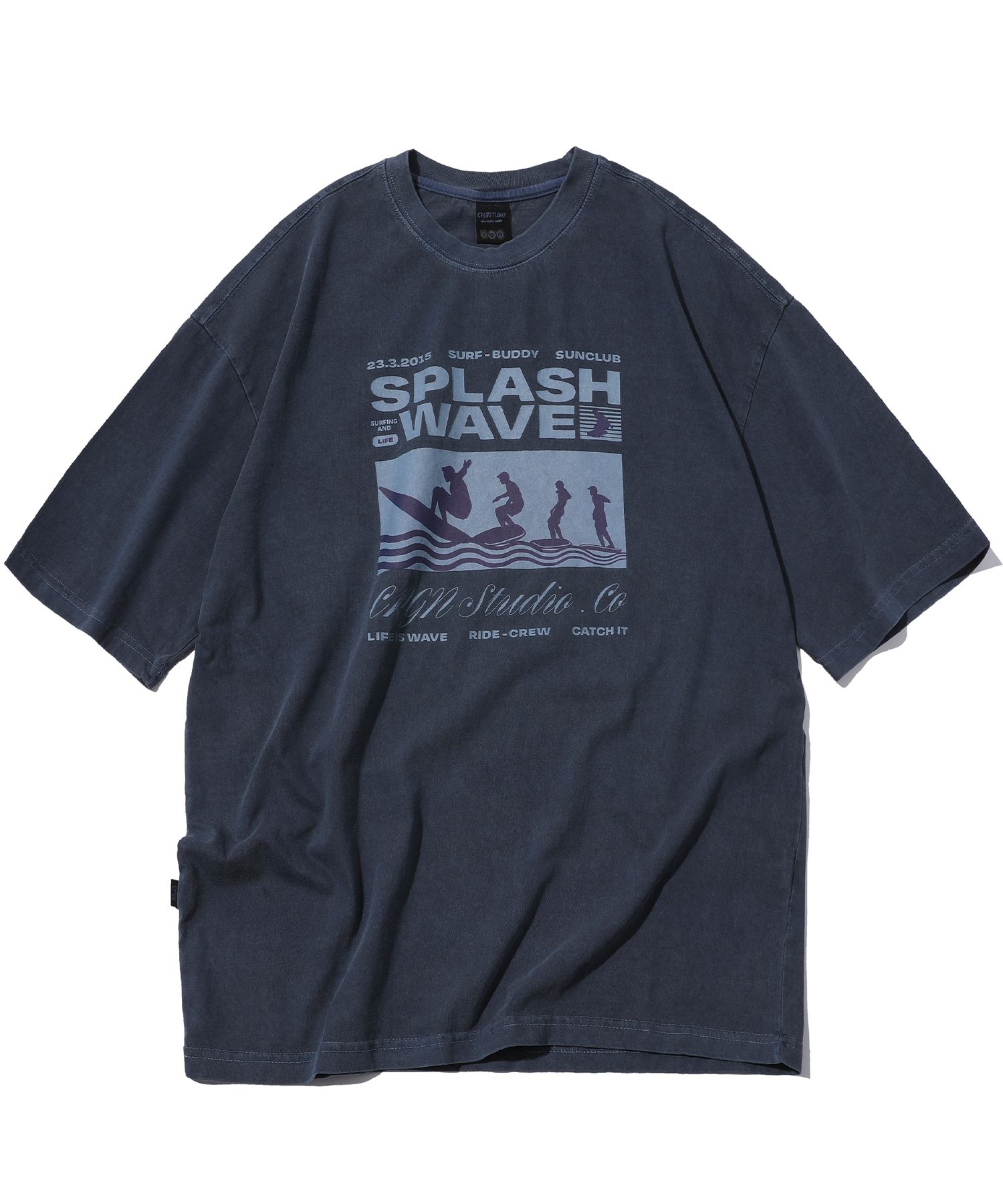 【CPGN STUDIO】Wave Line Embroidery Short Sleeve T-shirt Sites-Gant-US-Site