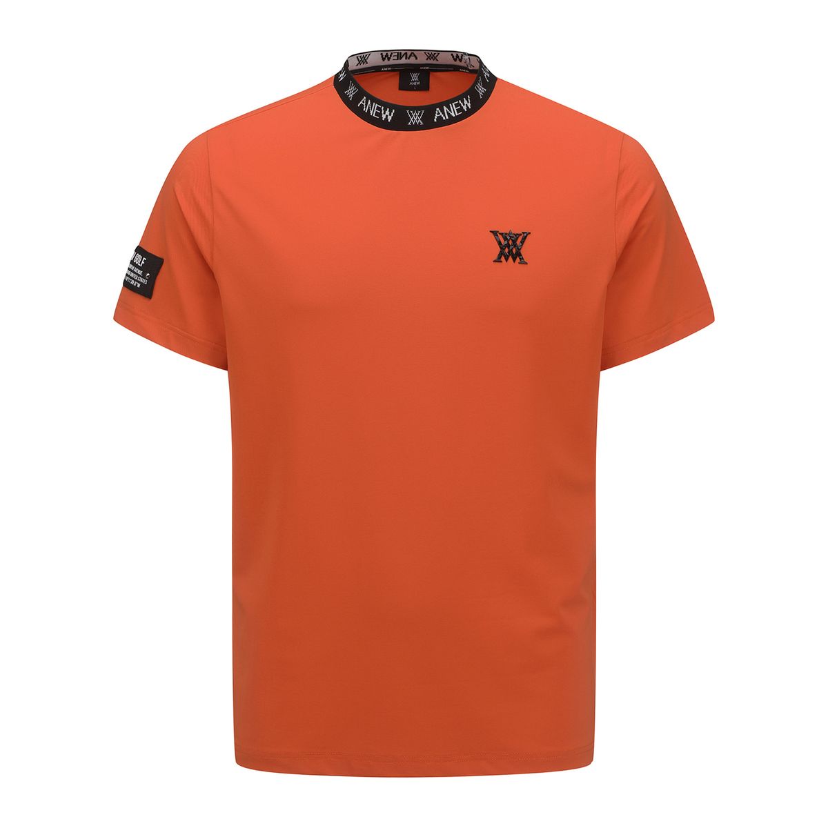 어뉴골프(ANEW GOLF) MEN NECK JACQUARD LOGO SHORT T-SHIRT_OR