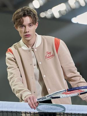 바시티 자켓 베이지