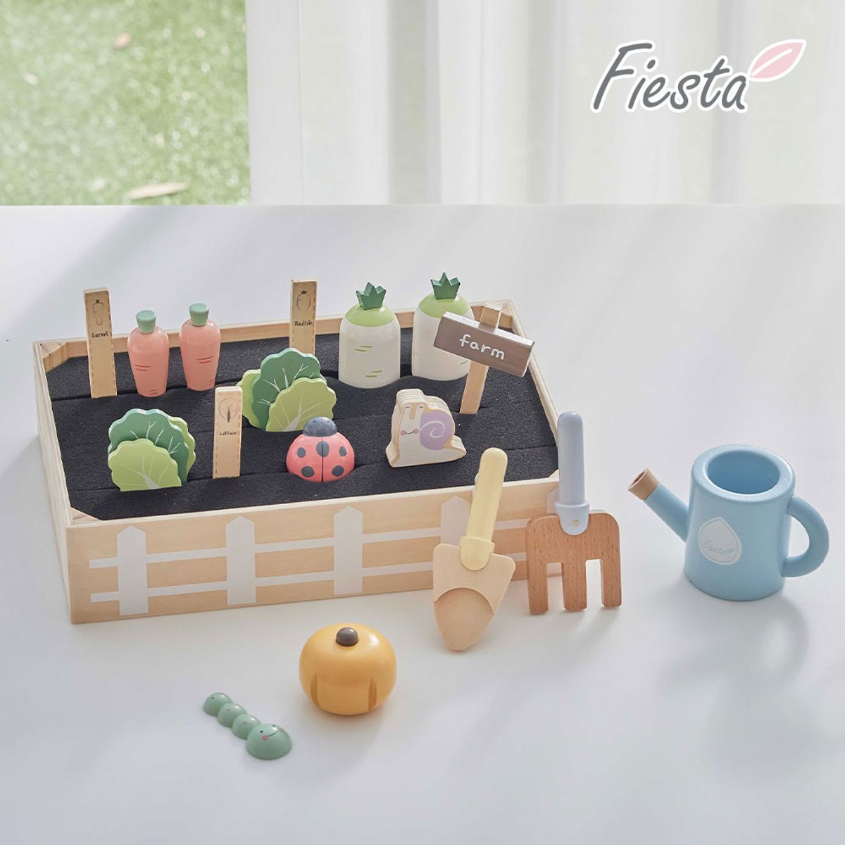 토이미소(TOYMISO) 피에스타 원목 소꿉놀이 텃밭 세트
