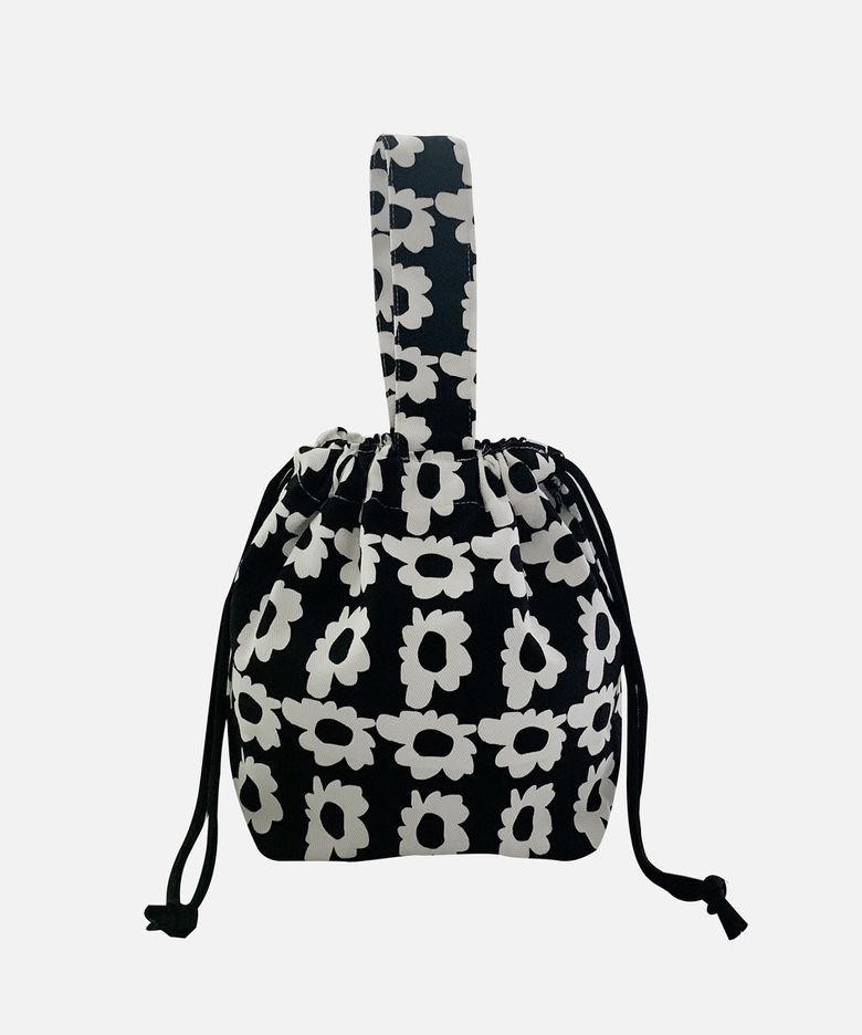 bloom black string bag