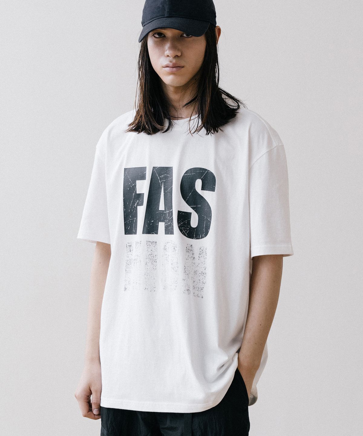 바스틱(VASTIC) FAS 스크레치 티셔츠_화이트