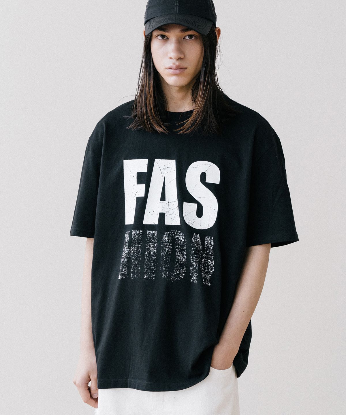 바스틱(VASTIC) FAS 스크레치 티셔츠_블랙