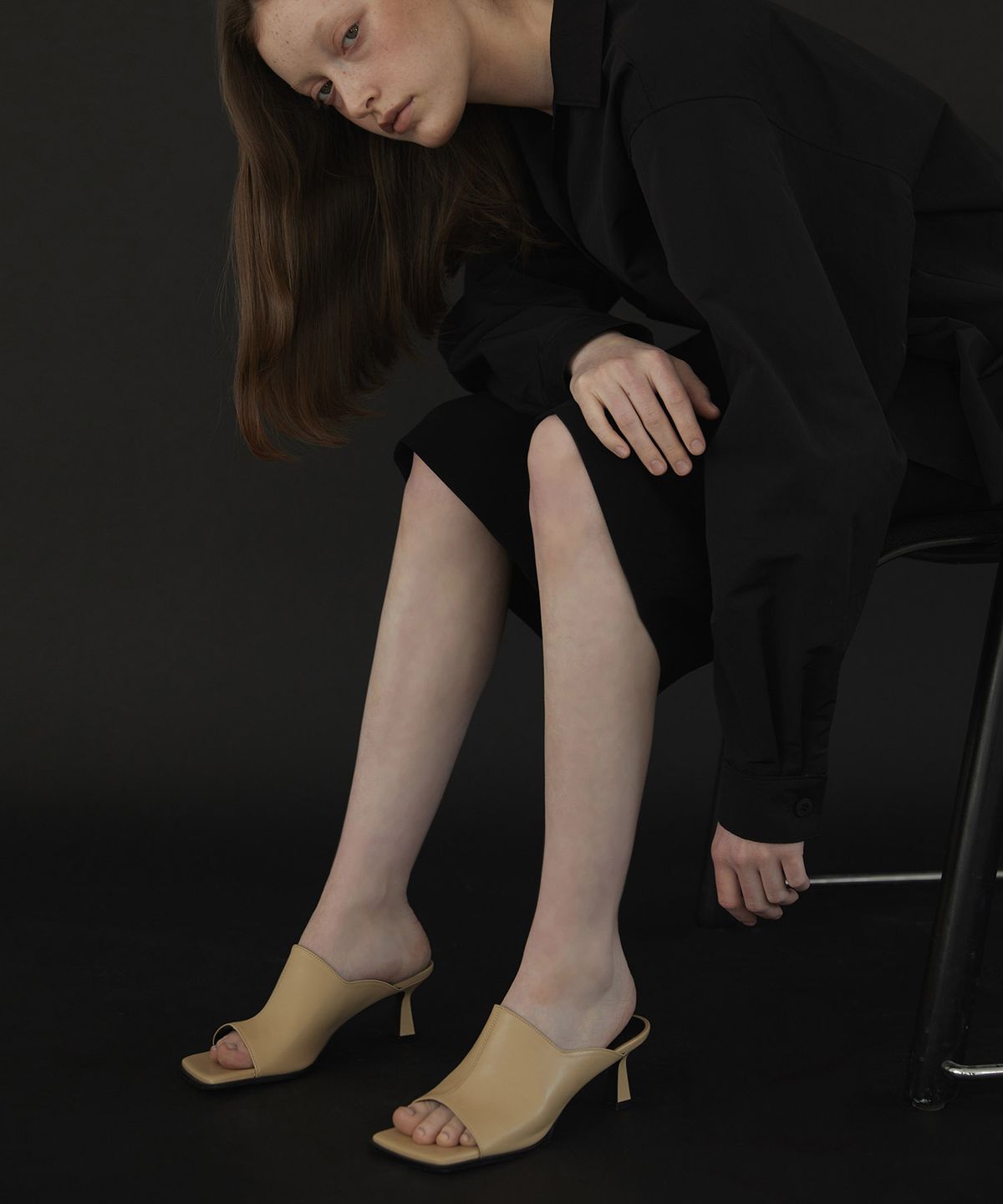 키에레이(CHIELEI) WIDE EDGE SANDAL [C0S10 BE]