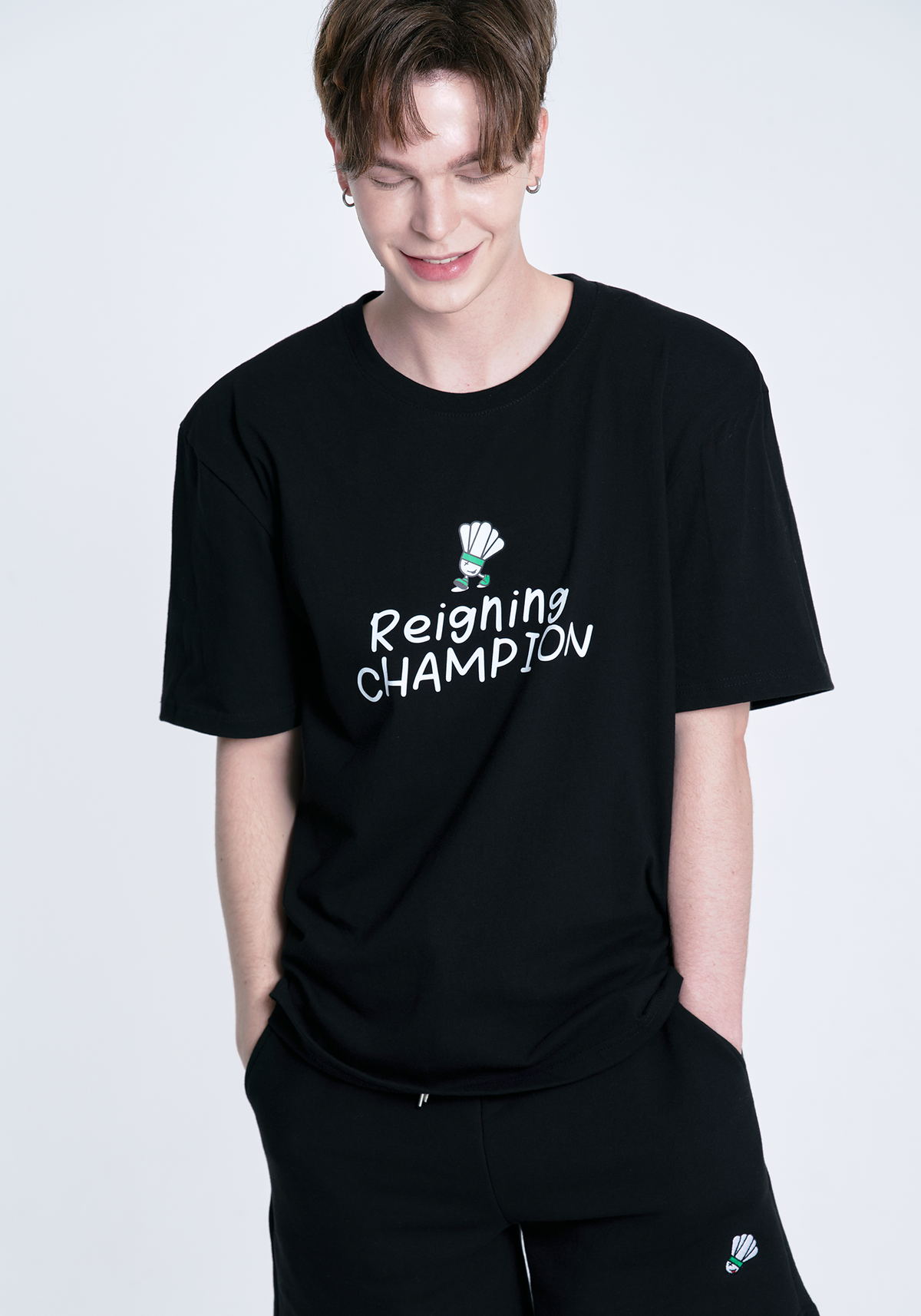 메스타리(MESTARI) 배드민턴  RC T-SHIRT 남여공용 반팔티 CT3001 블랙