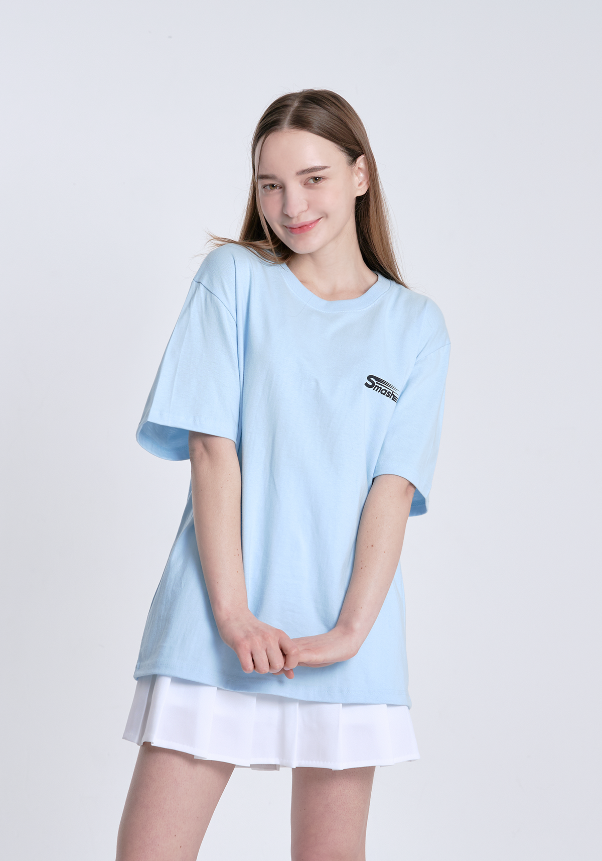메스타리(MESTARI) 배드민턴  SMASH T-SHIRT 남여공용 반팔티 CT3006 스카이블루