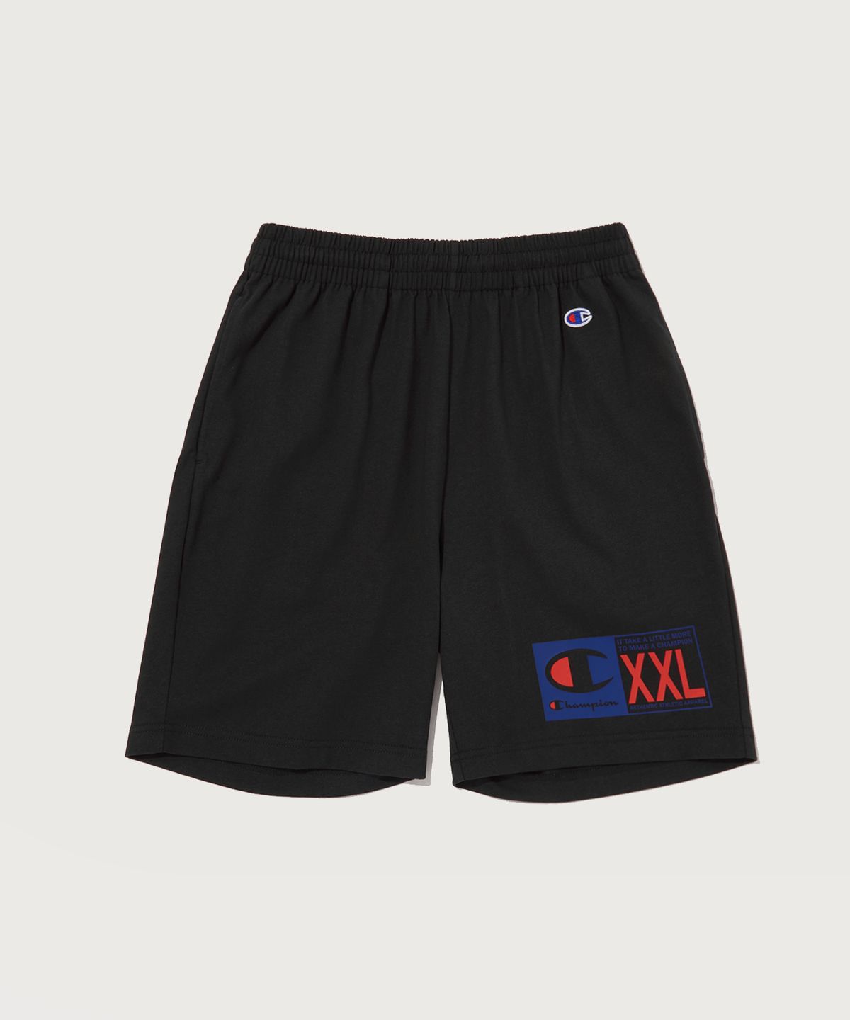 챔피온(CHAMPION) 90s Jock Tag 그래픽 숏팬츠 Black