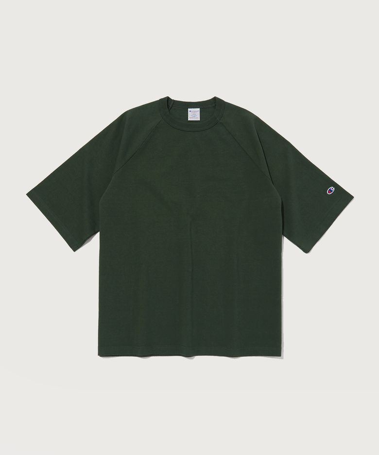 T1011 7oz 루즈핏 나그랑 반팔 티셔츠 Dark Green (Made in USA)