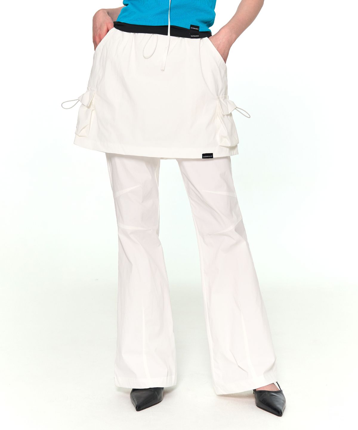 지제뮤지엄(ZIZEMUSEUM) COLORS SKIRT PANTS (WHITE)