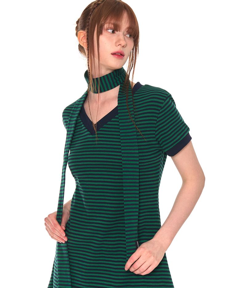 STRIPE MUFFLER (GREEN)
