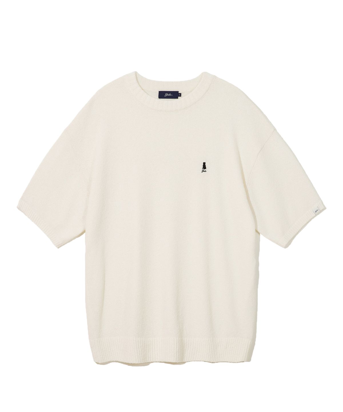 예일(YALE) [COOL] HERITAGE DAN ROUND NECK BOUCLE SS KINT IVORY