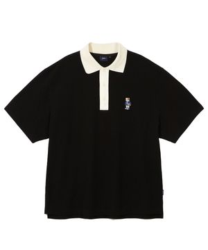 엠브로이더리 댄 빅 플래킷 피케 티 블랙