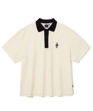 엠브로이더리 댄 빅 플래킷 피케 티 아이보리