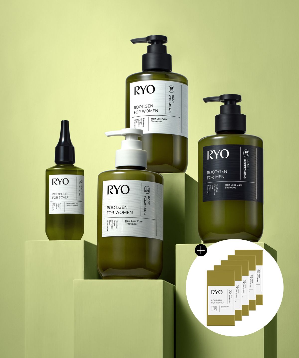 려(RYO) 루트젠 뿌리볼륨 탈모전문케어 샴푸/트리트먼트 515ml (옵션)
