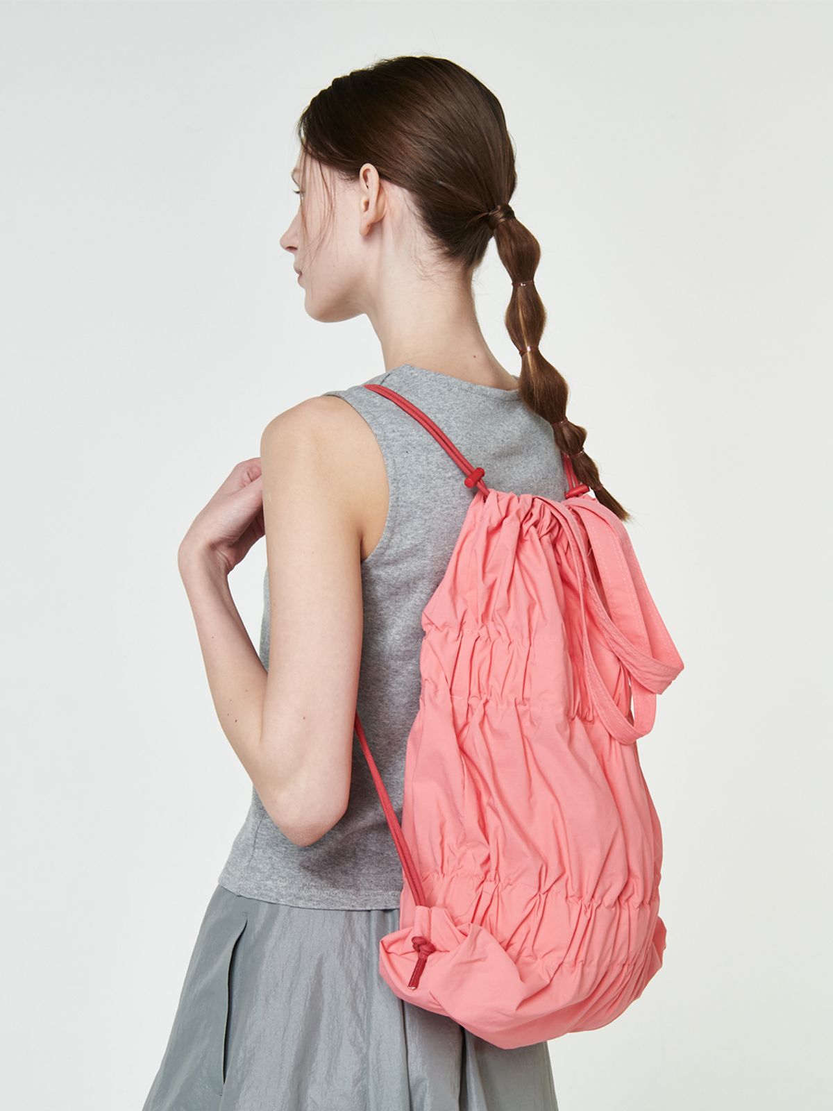 아코크(ACOC) Tiered Banding Backpack_Pink