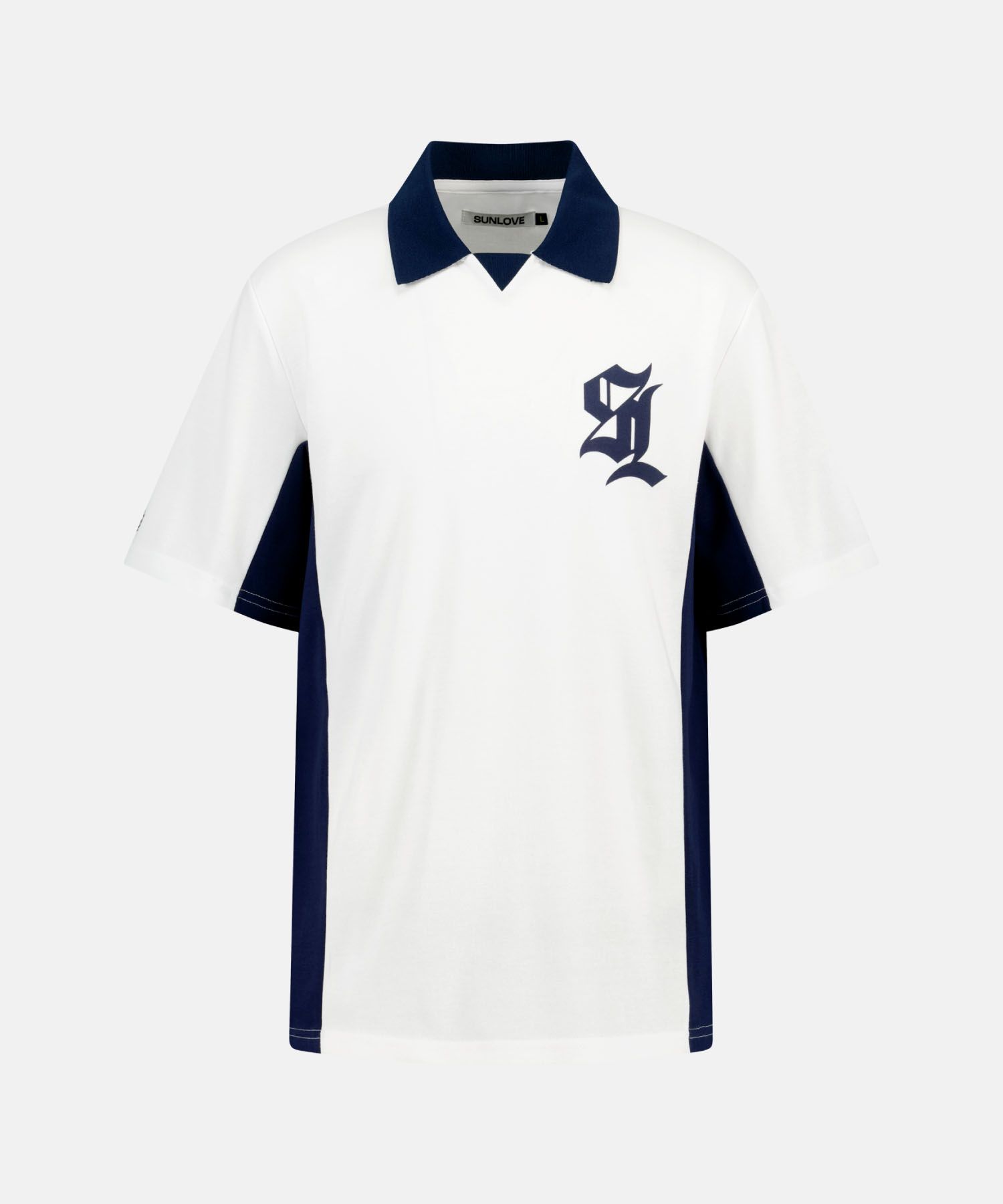 MUSINSA | SUNLOVE Side Panel Golf Jersey White