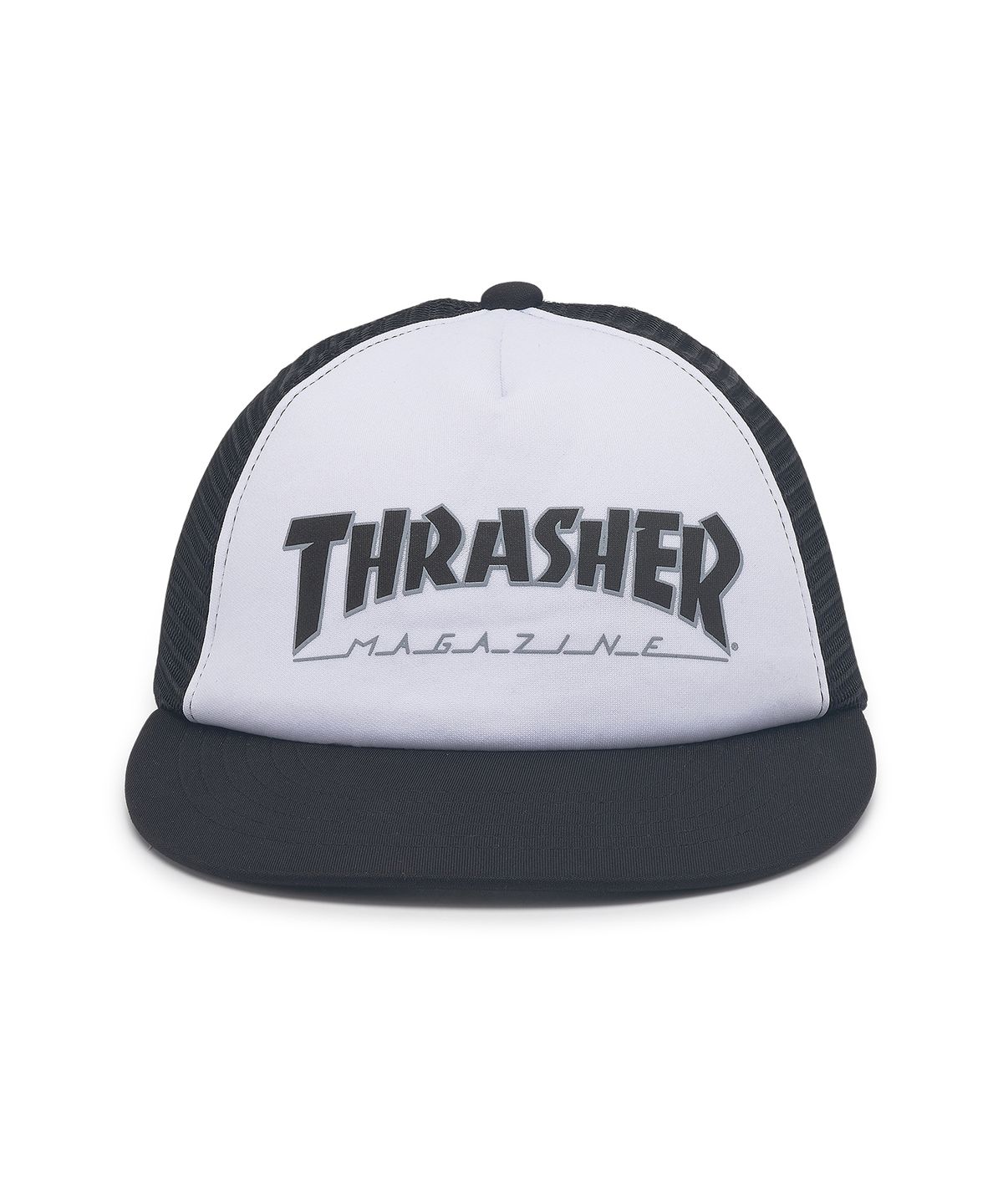 트레셔(THRASHER) 매거진 트러커 캡 블랙