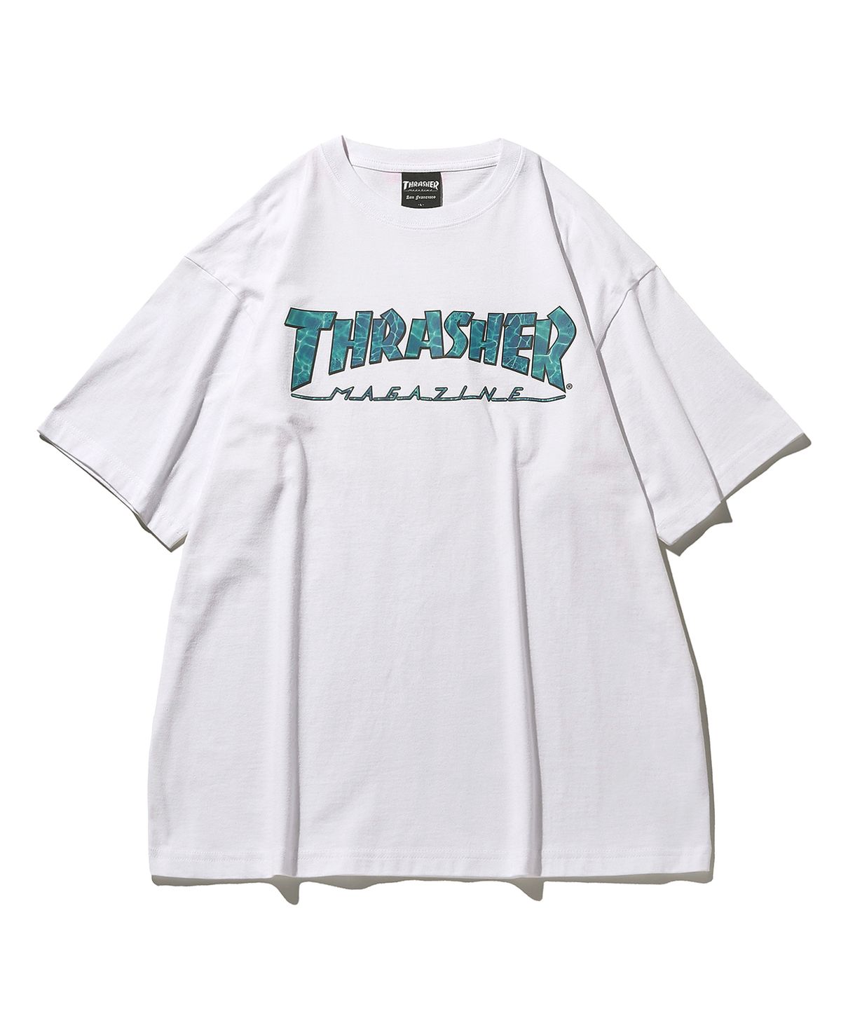 트레셔(THRASHER) 워터 매거진 반팔 티셔츠 화이트