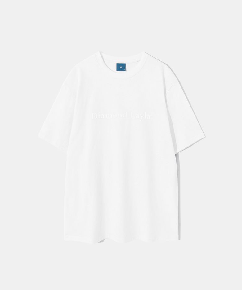 Silicone Logo Short Sleeve T-shirt T77 White